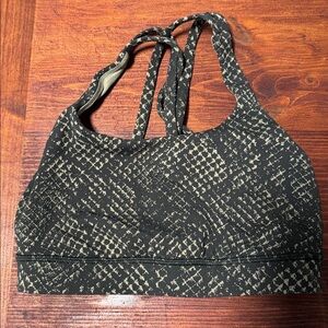Lululemon Snakeskin Sports Bra